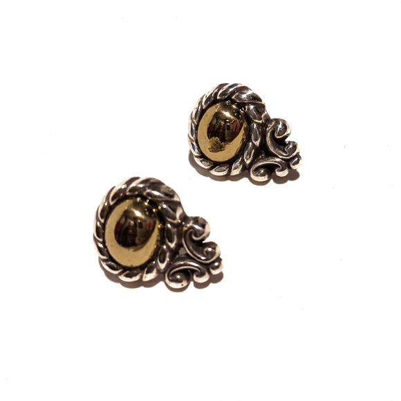 BRIGHTON | Multi-Tone Rope Twist Earrings - Picture 2 of 5